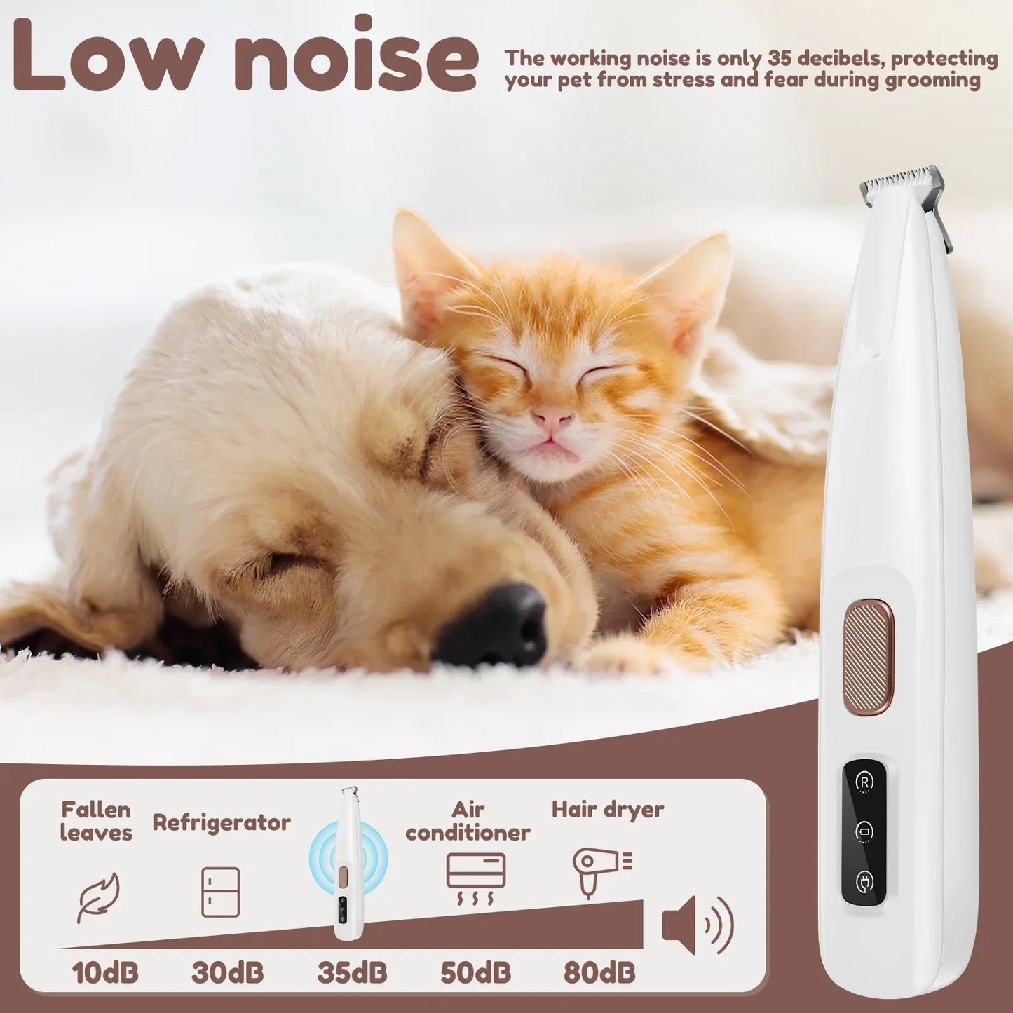 Pet Paw Trimmer – Safe, Quiet, Cordless